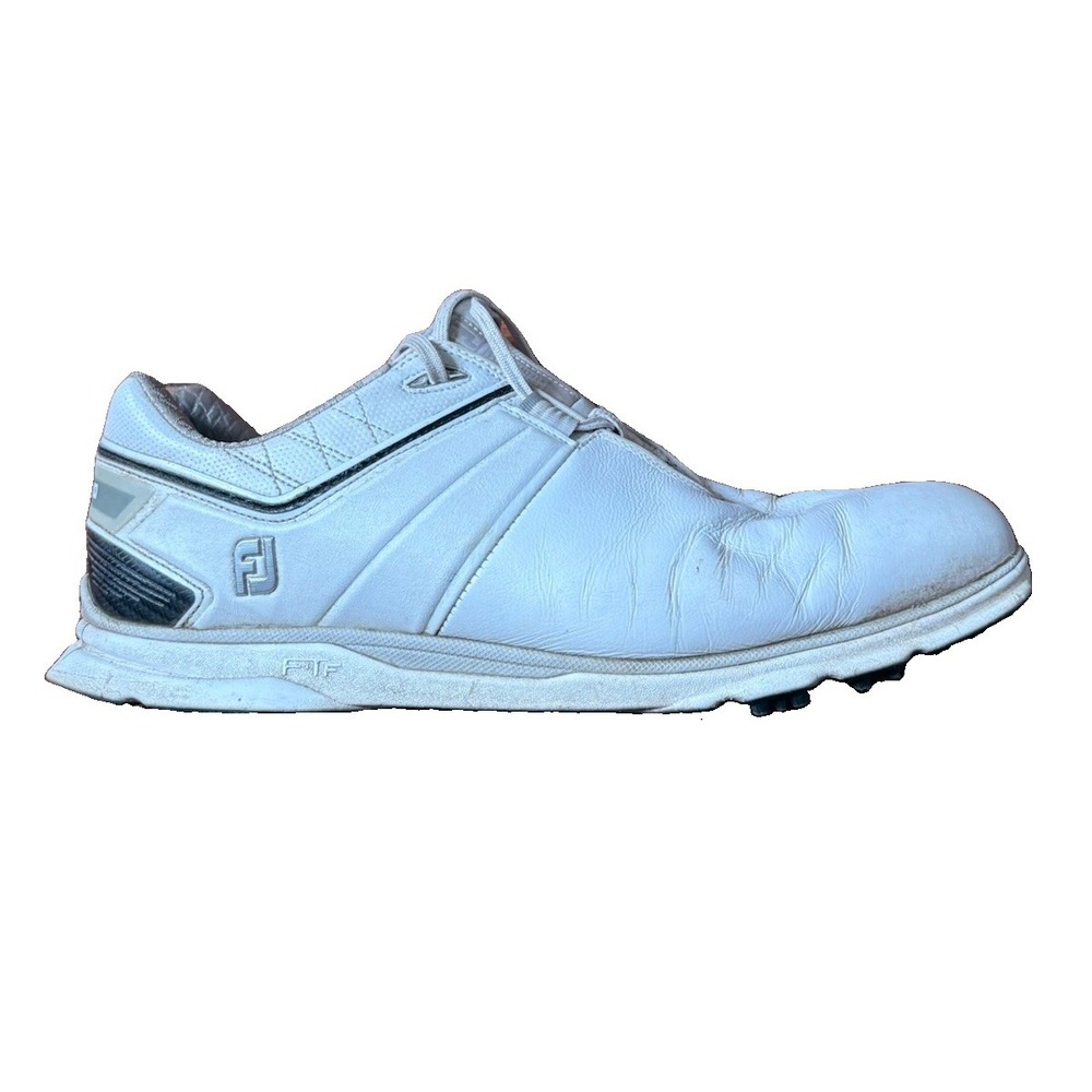 FootJoy Pro SL Carbon 53079 Golf Shoes Men 13 White Gray Spikeless